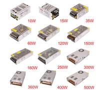 Alimentation à découpage 5v 12v 24v 36v 48v 2A 5A 10A 15A 20A 30A15w-500w AC à 110/220v DC, transformateur LED, pilote de commutateur de bande
