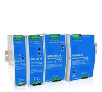 Alimentation à découpage NDR-75W 120W 240W 480W Rail industriel 12V 24V 48V AC/DC Transformateur de puissance à sortie unique(NDR-120-12 12V10A)