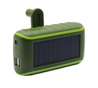 Alimentation à la demande, batterie rechargeable à manivelle solaire, conception ergonomique pour une utilisation facile, mousqueton robuste et