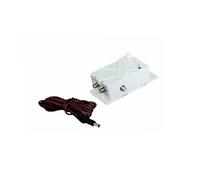 Alimentation amplifiée 30dB 12 V / 24 V d'Antenne TNT Omni Trinappe - 1 entrée 2 sorties, pour Camping Car Caravane Camion Bateau