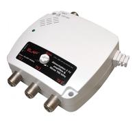 Alimentation Amplifiée Filtrée 220 / 12V ELAP 360016 - 50mA Pour Préamplificateur TV, 3 Sorties TV + Filtre 5G LTE 700 MHz + Réglage