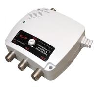 Alimentation amplifiée filtrée - ELAP - 360016 - 3 sorties TV - Filtre 4G LTE 700 MHz - Gain réglable +/-15 dB