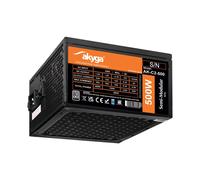 Alimentation ATX 500W Akyga AK-C2-500 Semi-Modulaire P4+4 2x PCI-E 6+2 pin 4x SATA 2x Molex FAN 12cm