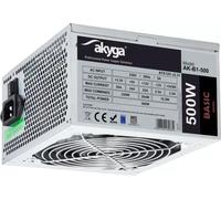 Akyga Alimentation Basic Series AK-B1-500 500W ATX12V 2.31 PFC 20+4 broches CA 230V Gris