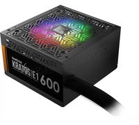 Alimentation ATX Gamdias Kratos E1-600 RGB - 600W (Noir)