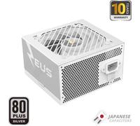 Mars Gaming MPZE750SI, Alimentation ATX 750W, 10 Ans de Garantie, 80 Plus Silver, +87% Efficacité, Technologies AI2-RPM, DC-DC et SMD, PFC Actif, Condensateurs Japonais Toshin Kyogo 105º, Blanc