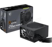 MSI Alimentation PC MAG A750BN PCIE5 III – 750W ATX 3.1 80+ Bronze PCIe 5.1, câbles gaufrés