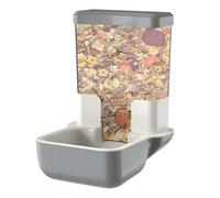 Alimentation automatique - Distributeur de nourriture pour lapins et mangeoire à granulés de gravité | Étagère à foin intérieure pour lapin, montage en cage, bol à repas pour lapin, distributeur de