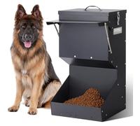 Alimentation Automatique pour Chien en Plein air - Grande Race - 11kg - Alimentation galvanisée par gravité pour Chiens - Distributeur de Nourriture pour Chien
