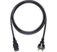 Oehlbach Powercord C13 / 300 - Cordon d'alimentation avec fiche résistante aux Chocs et Prise de Courant - Très Souple, Excellente fiabilité de Contact - 3 m - Noir