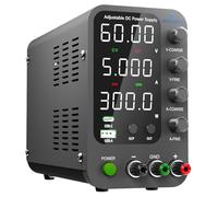 Alimentation CC Variable, 0~60V 0~5A Commutation réglable, Alimentation régulée CC avec Charge Rapide USB et Type-C, Bouton d'encodeur, Interrupteur Marche/arrêt de Sortie, Affichage LED à 4 Chiffres