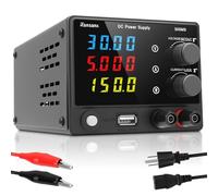 Alimentation CC variable 30 V 5 A - Régulation CC réglable - Banque de laboratoire - Alimentation avec indicateur LED à 4 chiffres - Port de charge rapide USB 18 W