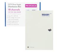 Alimentation CCTV PNI STC30.2A dans boîte métallique 12 V 30 A 360 W 18 Sorties