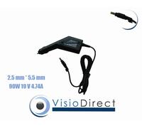 Alimentation Chargeur voiture auto sur prise allume cigare pour ordinateur portable TOSHIBA SATELLITE P200-1JY - Visiodirect -
