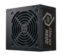 Alimentation Cooler Master Elite NEX 600W 230V ATX 24-pin, PFC Actif, 5x SATA, 3x Molex, 2x PCI-E 6+2pin, Ventilateur 120mm, MTBF 100000h