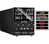 Alimentation DC Lab, sortie double canal, USB-A 5V 2A, double 120V 3A, AC 220V
