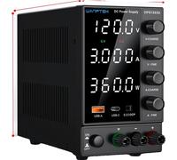 Alimentation DC réglable, 30V 10A, 60V 5A, DPS1203U 120V 3A