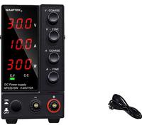 Alimentation DC réglable, 60V 5A, 120V 3A, Noir 3 chiffres 30V10A