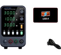 Alimentation DC réglable, sortie 30V, fonction de charge rapide, noir 30V 10A-a