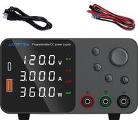 Alimentation DC Wanptek, tension de sortie 30V/60V/120V, courant réglable jusqu'à 10A ,TPS1203