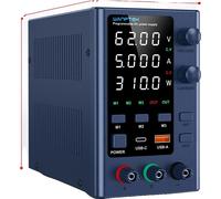 Alimentation DC Wanptek, tension réglable 30V - 62V, sortie de courant élevée 5A - 10A,EPS6205 62V 5A