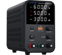 Alimentation DC Wanptek, tension réglable 30V - 62V, sortie de courant élevée 5A - 10A,WPS605H 60V 5A