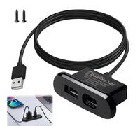 Alimentation de bureau USB C, câble d'extension 5 V/2 A USB/type C, port de charge intégré, prise USB encastrable pour canapé, table, table de chevet, bureau, 1,5 m