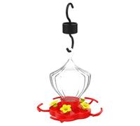 Alimentation de Colibri de l'arrière-Cour - Faisseur d'oiseaux d'ouverture de 16 oz, Station d'alimentation des Fleurs à Cinq Ports | Mangeur de Colibri avec 5 Ports d'alimentation en Fleurs, Gard