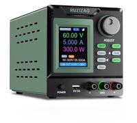 Alimentation de Laboratoire Linéaire Programmable RUZIZAO 60V 5A Alimentation Laboratoire de Précision à Faible Ondulation et Bruit avec Pente Réglable, Graphique, 99 Mémoires, OVP/OCP, USB & Logiciel