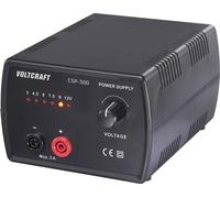 Alimentation de laboratoire réglable VOLTCRAFT CSP-300 3, 4.5, 6, 7.5, 9, 12 V, V, V, V, V, V (max.) 3 A (max.) 36 W Nbr. de