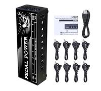 Alimentation de pédale multi-sorties pour pédales de guitare, alimentation de type C, 8 sorties, 9 V, 300, unité métallique pour un routage propre du pédalier en studio ou sur scène