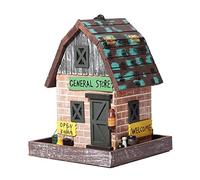 Alimentation des Oiseaux, Mangeoire à Oiseaux Suspendue en Bois, Type Villa, décoration de Jardin extérieur, 18 x 18 x 23 cm