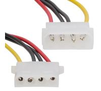 Alimentation d'extension Rallonge câble 4 Broches LP4 Molex Mâle vers Femelle 12 cm [12cm]