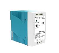 Alimentation électrique 5V 12V 24V 48V, bloc de graisse, Rail DIN/laboratoire/alimentation réglable, Source automobile DC MDR 60W-100W(MDR-100-24)