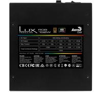 Alimentation électrique - AEROCOOL - LUX 750M RGB - 750W - Semi-modulaire
