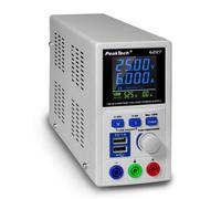 PeakTech P 6227 - DC Switching Power Supply 0-60 V/ 0-6 A with Color LCD & 2 x USB