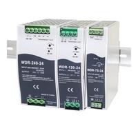 Alimentation électrique Portable 12v 24v 5a 10a, WDR-75W 120W 240W, Sortie Unique montée sur Rail Din, CC for Le contrôle Industriel(24V_75W)