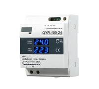 Alimentation électrique sur Rail DIN en Forme d'étape 60W 100W 150W, avec Affichage numérique LED for Bande Lumineuse LED 5V/12V/15V/24V/36V48V(AC230V,100V-240V_24V_60W)