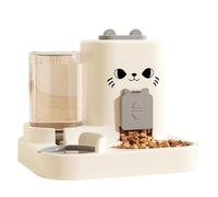 Alimentation en eau automatique surélevée Bol en métal amovible Base à enfiler pour animal de compagnie Voyage Fontaine à eau pour animaux de compagnie