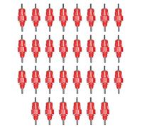 Alimentation en Eau du Mamelon pour Poulet - Approvisionnement en Eau de Poulet, Boule en Acier Amélioration de l'eau pour Poulet, Casquette d'eau Potable pour Poulet, à Bille Rouge