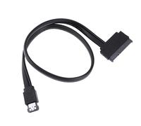Alimentation Esata Usb 2.0 5v 12v Combo Vers 2.5 "3.5" 22pin Sata Hdd Câble Adaptateur De Haute Qualité