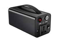 Alimentation extérieure de Banque d’Alimentation 180W, Alimentation Portable 220V, Chargeur Multifonction, adapté au Camping, aux Voyages et aux activités de Plein air, Noir