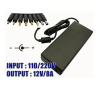 Alimentation externe - 220V vers 12V 8A 8 embouts