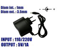 Alimentation externe AC DC - 220V vers 5V 1A Embout 1x3.5mm Embout 1x3.5mm