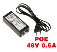 KALEA-INFORMATIQUE Alimentation Externe POE Power Over Ethernet 220V vers 48V 0.5A. Injection + sur Fils 4 et 5, et - sur Fils 7 et 8. Entrée et Sortie RJ45.