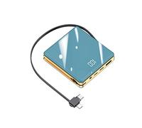 Alimentation Externe Trois-en-Un avec Son Propre câble Alimentation Mobile à Charge Rapide 20000mAh (Couleur : Gris, Taille : 8000mAh)