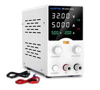Alimentation Laboratoire 30V 5A, Source d’Alimentation DC Variable Réglable avec Encodeur de Précision, Affichage LED 4 Chiffres Haute Précision, Port USB Charge Rapide