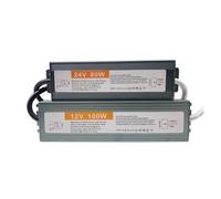 Alimentation LED IP67 ultra-mince, adaptateur de transformateur commutation AC vers DC 12 V/24 V, pilote 100 W, 150, 200, 300, 400(100w 110v-220v Input,12V)