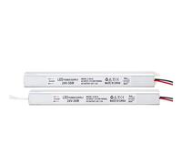 Alimentation LED, sortie DC 12 V/24 V, 36 W, entrée AC 175 V-250 V, transformateur d'éclairage avec boîtier en aluminium.(24V-36W-2 Pieces)