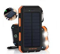 Alimentation mobile - LUNAVO - TD® - 8000mAh - Solaire rechargeable - Étanche à l'eau et à la poussière